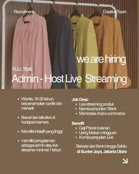 admin - host live stream