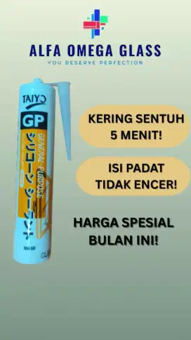 Lem kaca sealant merk Taiyo
