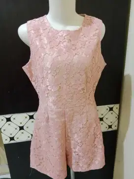 Jumpsuit brokat premium