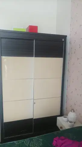 Lemari Almari Siantano 2 Pintu Model Geser Minimalis