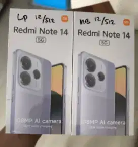 Xiaomi redmi note 14 5G 512gb ram 12gb dan8/256 resmi