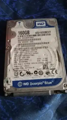 Hardisc laptop 160Gb sata