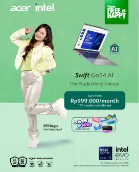 Promo acer gratis 1x cicilan promo bunga 0%
