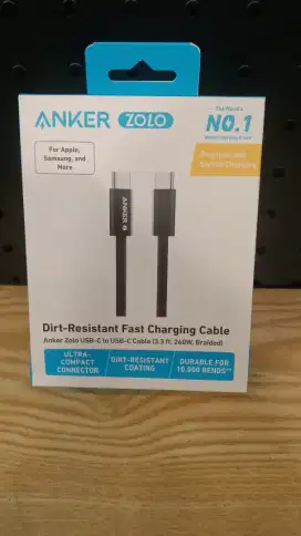 Anker Zolo A8060H11 USB-C to USB-C Braided Cable 1m, 240W