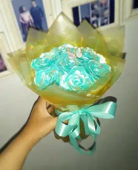 Buket bunga pita satin