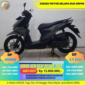 HONDA NEW BEAT DELUXE 2022 CASH/KREDIT DP MURAH SYARAT MUDAH
