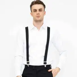 Suspender Bretel Pria Dewasa Elastis Model Y Tali Jojon Polyester Cowo