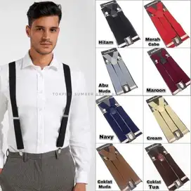 Suspender Tali Jojon Bretel Tali Kodok Pria Dewasa All Size Fit to XXL