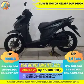 HONDA NEW BEAT DELUXE SMARTKEY 2024 CASH/KREDIT SYARAT KTP KK