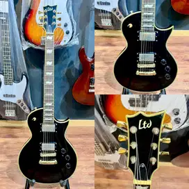 ESP LTD Eclipse EC-256 in Black with Gold Hardware