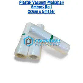 Plastik Vacuum Makanan Emboss Roll Premium | 20 cm x 5 meter