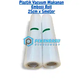 Plastik Vacuum Makanan Emboss Roll Premium | 25 cm x 5 meter