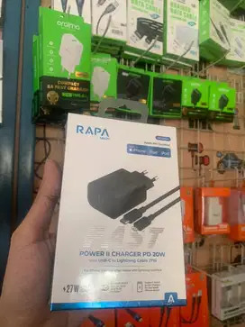 TRAVEL CHARGER RAPATECH TYPE C TO LIGHTNING 27W