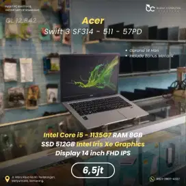 ACER Swift 3 SF314-511-57PD | Core i5 1135G7 8GB 512GB