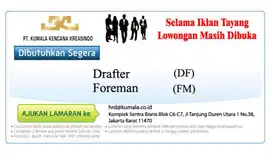 Loker Drafter dan Foreman