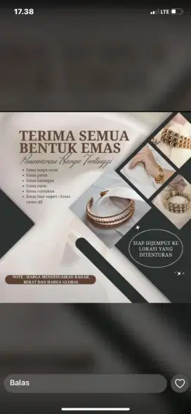 TERIMA JUAL BELI EMAS DAN BERLIAN