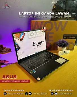 LAPTOP ASUS VIVOBOOK PRO 14 OLED 5K RYZEN 5 RTX 3050 RAM SSD SECOND