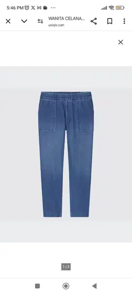 Uniqlo Denim Jersey Pants