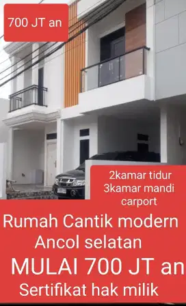Dijual rumah mewah modern Ancol selatan Jakarta utara