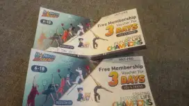 Voucher private Olahraga 3 hari di hotel berbintang