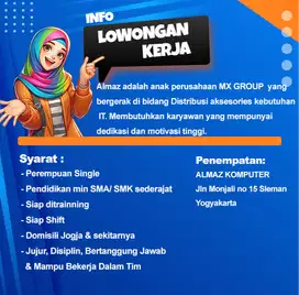 Lowongan Staf MX Group Bagian Marketing