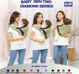 Gendongan Bayi Merek Gloo warna hitam