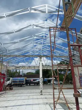 Rangka atap baja ringan terpasang 75×0,75
