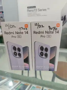 **New** Redmi Note 14 Pro 5G 12/512 garansi resmi