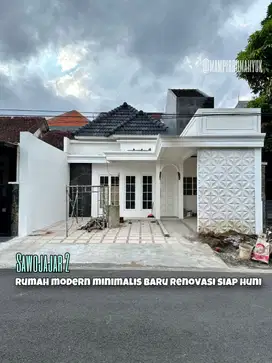 Rumah baru Renovasi Modern Minimalis di Sawojajar Malang