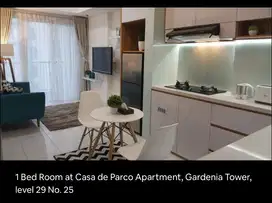 Dijual CepatApartemen Casa de Parco Type 1BR Full Furnished