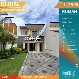 Dijual Rumah Semi Furnish 2 Lantai di Lahor Regency Batu Malang