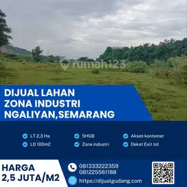 Investasi Tanah Industri Semarang: 2,3 Ha Dekat Tol dan Bandara,