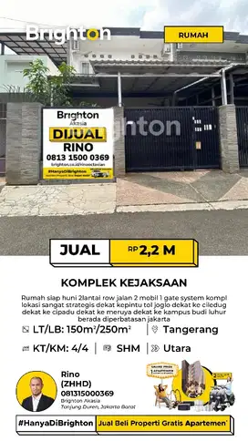 Rumah Siap Huni komplek Suad Kreo Tangerang