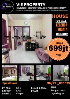 Legenda Wisata, Cibubur, siap huni, murah
