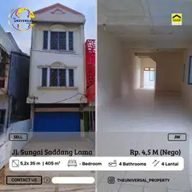 Dijual Ruko 4LT Poros Sungai Saddang Lama Strategis Siap Huni Nego !