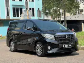 TOYOTA ALPHARD G ATPM AT 2015 HITAM PAJAK PANJANG
