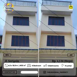 Dijual Ruko 4LT Poros Jalan Serigala Dalam Kota Strategis Siap Pakai