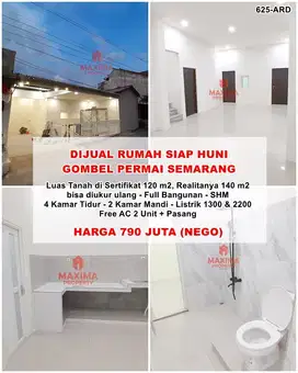 Jual rumah di gombel permai