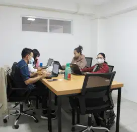 Cari Kantor Premium Kapasitas Medium 7-8 pax, ful furnished Jogja Kota
