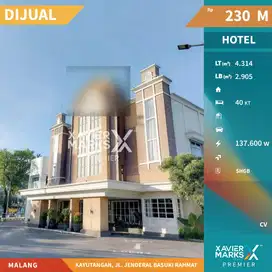 Dijual Hotel Aktif Tengah Kota Area Kayutangan Klojen Malang