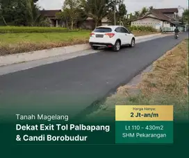 Kavling Borobudur Dekat Exit Tol Palbapang: 2 Jt-an/m