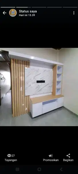 BACKDROP TV MININALIS CUSTOM