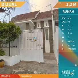 Dijual Rumah Selangkah dari Unmer di Puncak Dieng Malang