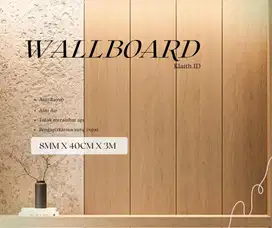 Wallbord PVC uk 8mm x 40cm x 300cm dekorasi dinding anti rayap