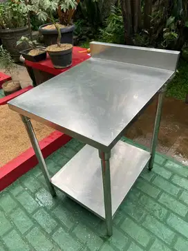 Meja Dapur / Meja Kompor Stainless Steel Second