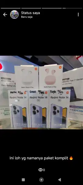 Promo gift redmi note 14 series