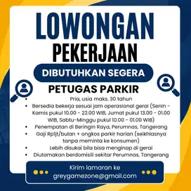 LOWONGAN PETUGAS PARKIR RENTAL PS