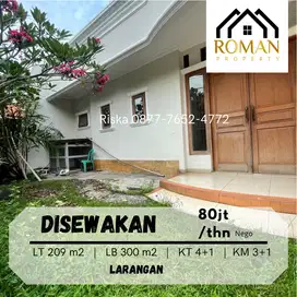 DISEWAKAN RUMAH BESAR DI LARANGAN INDAH