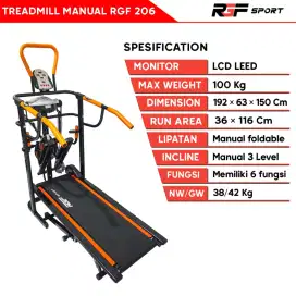 TREADMILL MANUAL RGF 206