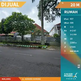 Dijual Rumah Klasik Kolonial di Jalan Gunung-Gunung Klojen Malang